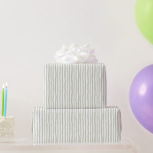 Papier Cadeau Anniversaire Safari Green Stripes