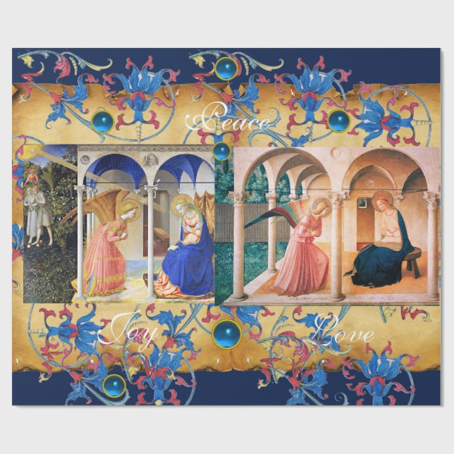 PAPIER CADEAU ANNONCE FRA ANGELICO CHRISTMAS PARCHMENT (Plat)