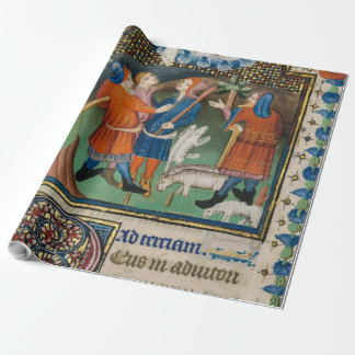 Papier Cadeau Annonciation aux bergers - Illuminé