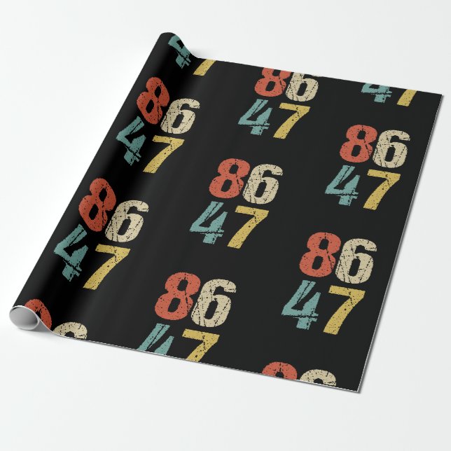 Papier Cadeau Anti-Trump - 86 47 I (Déroulé)