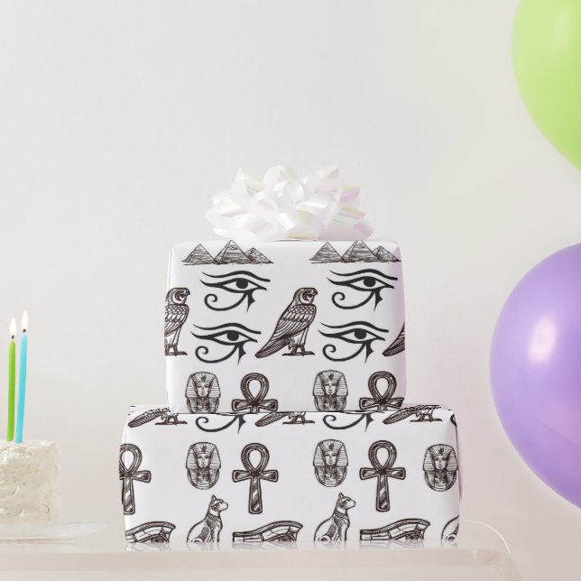 Papier Cadeau Antiquités égyptiennes intemporelles Motifs numéri (Cadeaux de fête)