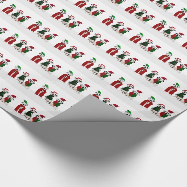 Papier Cadeau APAL - Chiens de Dalmate de Noël (Coin)