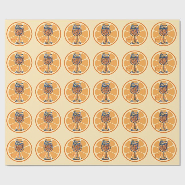 Papier Cadeau Aperol Par Faveur (Plat)