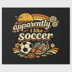 Papier Cadeau Apparemment j'aime le football