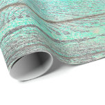 Papier Cadeau Aqua Tiffany Ocean Grungy Silver Grey Wood Russe<br><div class="desc">Minimalisme et élégance Glam et papier d'enveloppement chic et délicat</div>