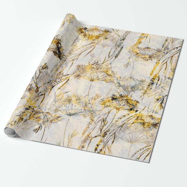 Papier Cadeau Aquarelle abstrait arrière - plan transparent, mot (Déroulé)