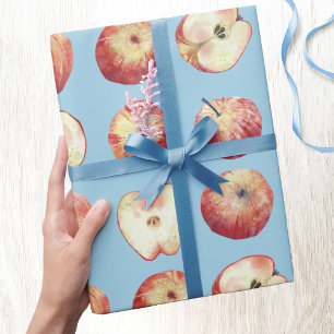 Papier Cadeau Aquarelle aux fruits de pomme