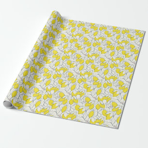 Papier Cadeau Aquarelle Citrus Citrus Motif sans couture