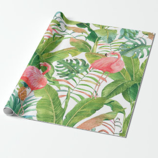 Papier Cadeau Aquarelle dessinée à la main sans couture motif av