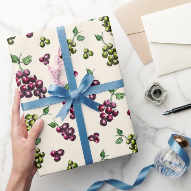 Papier Cadeau Aquarelle élégante illustrée à la main (Cadeaux)