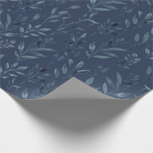 Aquarelle Feuille Bleue