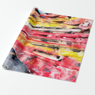Papier Cadeau Aquarelle Kayak