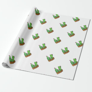 Papier Cadeau Aquarelle mignonne Cactus cactus succulents