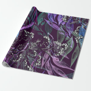 Papier Cadeau Aquarelle motif sans couture. Branche avec la baie