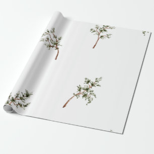 Papier Cadeau Aquarelle Pin sylvestre minimaliste forêt