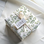 Papier Cadeau Aquarelle Russe Sage Green Eucalyputus<br><div class="desc">Laissez-vous séduire par le charme de la simplicité rustique avec notre design d'eucalyptus, mettant en valeur des feuilles fantaisistes délicatement dessinés à la main et peints en aquarelle. Ce motif sans soudure possède une répétition multi-directionnelle, offrant un attrait visuel dynamique. Chaque feuille d'enveloppement cadeau dispose d'une échelle unique, assurant la...</div>