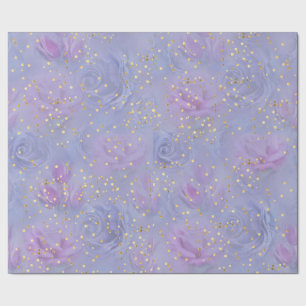 Papier Cadeau Aquarelle très peri, Rose, Tulipes