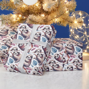 Papier Cadeau Aquarelle vintage mignonne