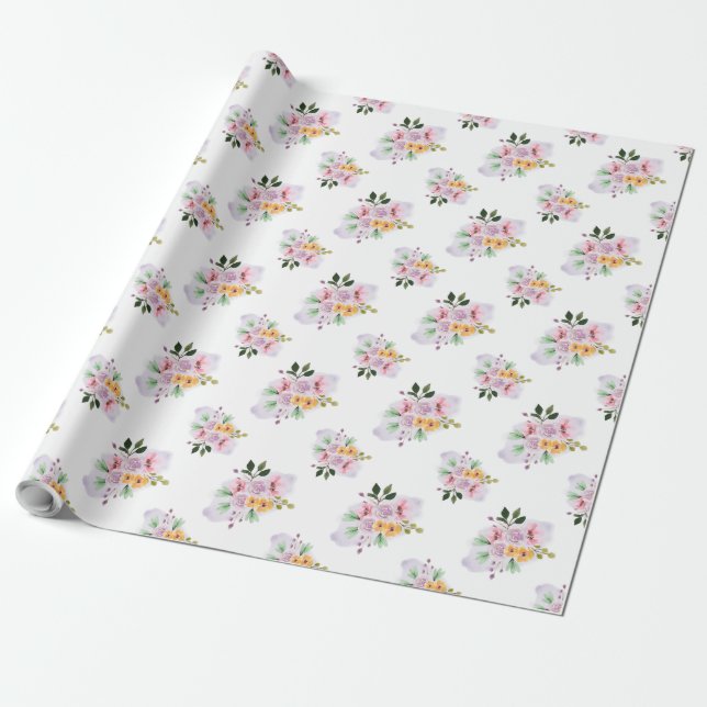 Papier Cadeau Aquarelles d'été (Déroulé)