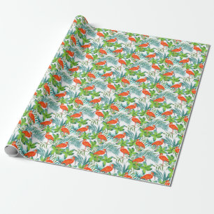 Papier Cadeau Aquarelles : motif vintage sans soudure.