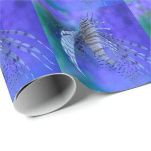 Papier Cadeau Aquarium Poisson poisson violet Pterois Zebrafish