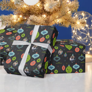 Papier Cadeau Arachides - Ornements de Noël Photos de famille