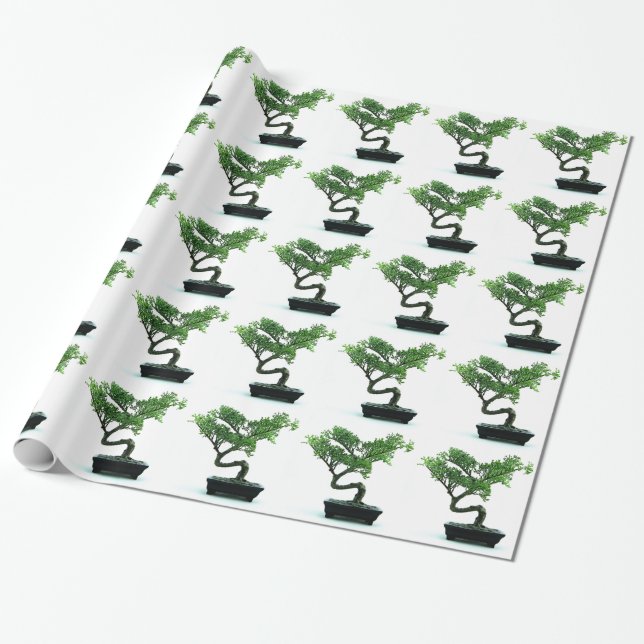 Papier Cadeau Arbre bonsaï (Déroulé)