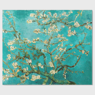 Papier Cadeau Arbre d'amande floral de Van Gogh