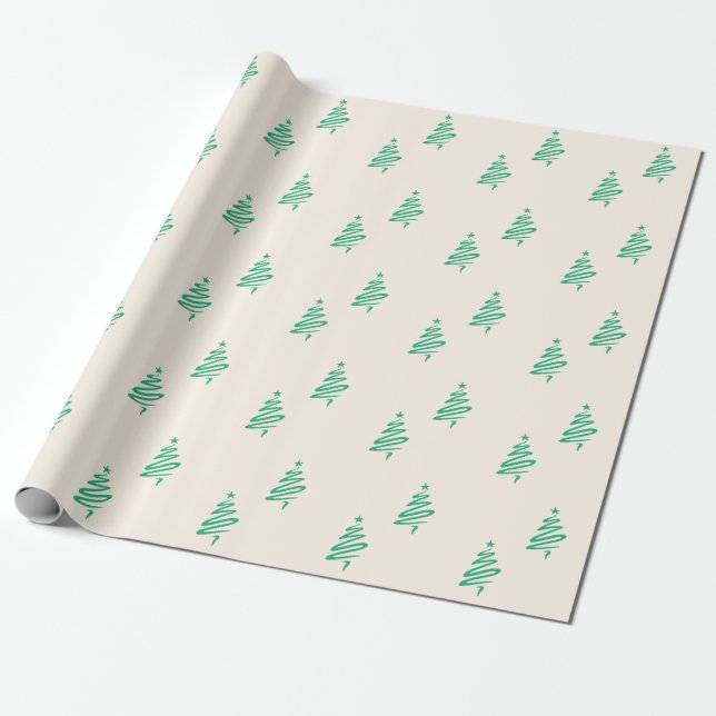 Papier Cadeau Arbre de Noël (Déroulé)