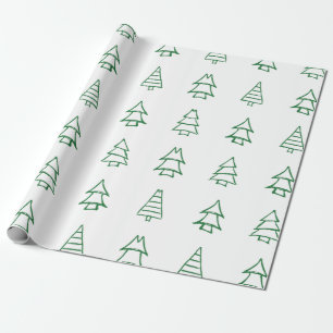 Papier Cadeau Arbre de Noël