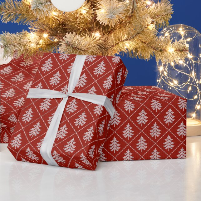 Papier Cadeau Arbre de Noël (Vacances)