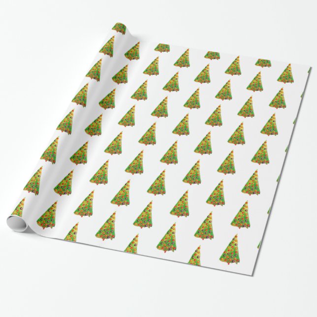 Papier Cadeau Arbre de Noël (Déroulé)