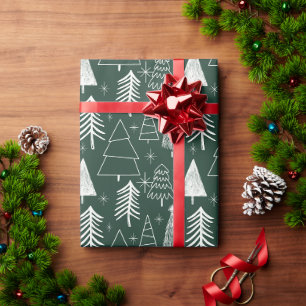 Papier Cadeau Arbre de Noël - Arbre À feuillage persistant - Arb