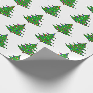 Papier Cadeau Arbre de Noël Christmas