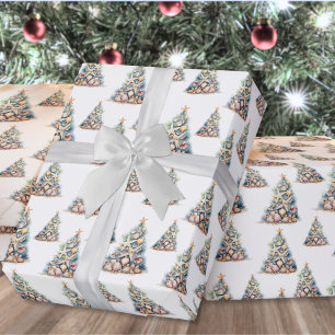 Papier Cadeau Arbre de Noël de plage