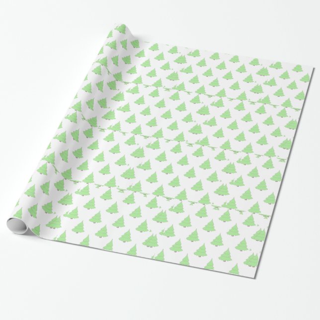 Papier Cadeau Arbre de Noël décoratif (Déroulé)