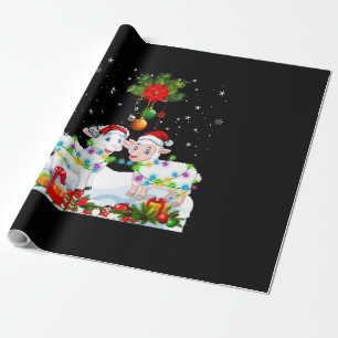 Papier Cadeau Arbre de Noël des moutons amusant Cadeau animal