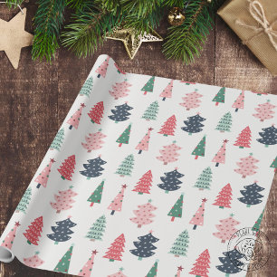 Papier Cadeau Arbre de Noël Joyeux