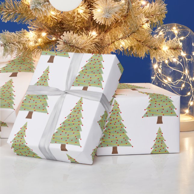 Papier Cadeau Arbre de Noël minimaliste (Vacances)
