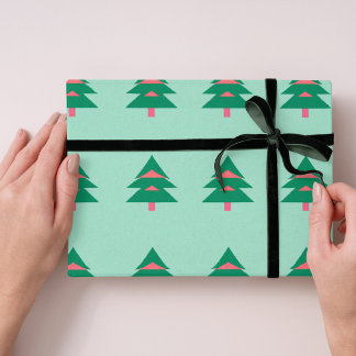 Papier Cadeau Arbre de Noël papier d'emballage d'hiver motif