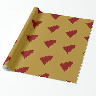 PAPIER CADEAU ARBRE DE NOËL ROUGE UNIQUE