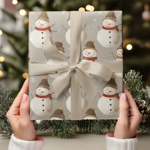 Papier Cadeau Arbre de Noël Vintage avec minimaliste de la mâcho