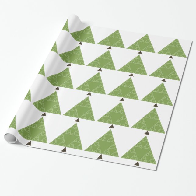 Papier Cadeau Arbre de triangle de Sierpinski (Déroulé)