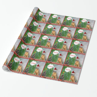 Papier Cadeau Arbre d'écureuil de Noël et de Noël