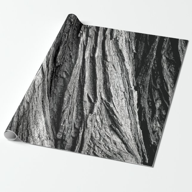 Papier Cadeau Arbre écorce tribus bois (Déroulé)