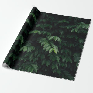 PAPIER CADEAU ARBRE VERT