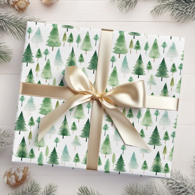 Papier Cadeau Arbres de Noël (Créateur téléchargé)