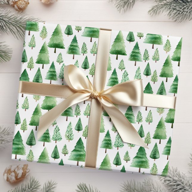 Papier Cadeau Arbres de Noël (Créateur téléchargé)
