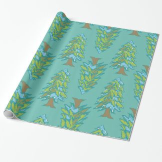 Papier Cadeau Arbres d'hiver