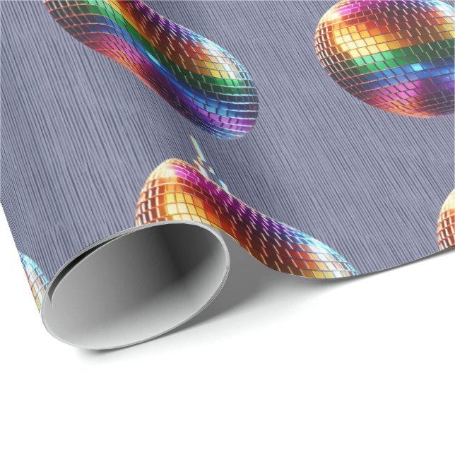 Papier Cadeau Arc en arc-en-ciel Boule Cadeau (Coin rond)